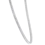 9.00 Ct Round Natural Diamond Tennis Necklace 14K White Gold 16" side2