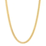 Solid 10k Yellow Gold Miami Cuban Link Chain Necklace 4mm