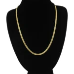 Solid 10k Yellow Gold Miami Cuban Link Chain Necklace 4mm model