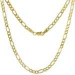 18k Yellow Gold Figaro Chain Necklace 3.1mm