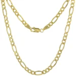 18k Yellow Gold Figaro Chain Necklace 4mm