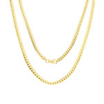Solid 18k Yellow Gold Miami Cuban Link Chain Necklace 2.8mm