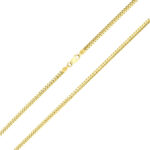 18k 2.7mm cuban miami clasp