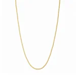Solid 14k Yellow Gold Ball Bead Chain Necklace 2mm