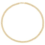 10K Mariner Anchor Solid Yellow Gold Bracelet 2.5mm sqaure