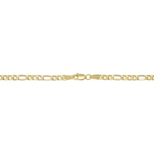 10K Yellow Gold Figaro Bracelet 2.5mm