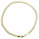 10K Yellow Gold Cuban Link Curb Bracelet 3mm