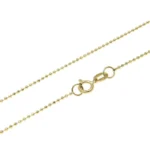 10k Ball Bead Chain Necklace Yellow Gold 1.5mm