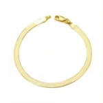 14k Yellow Gold Herringbone Bracelet 3mm