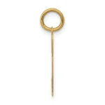 14k Solid Yellow Gold Lock And Heart-Shaped Key Charm Pendant