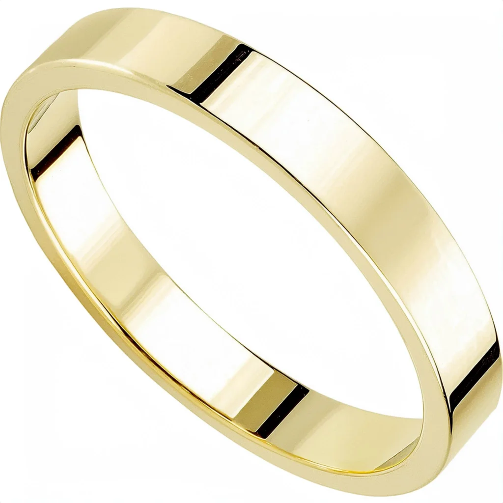 10k Yellow Gold Flat Band 3mm