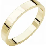 14K Yellow Gold Flat Band 3mm