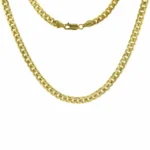 14k Yellow Gold Miami Cuban Link Chain Necklace 4mm