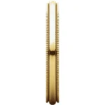 Milgrain 14k Solid Yellow Gold Band 2mm Comfort Fit front