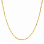 Solid 10k Yellow Gold Franco Chain Necklace 4mm