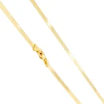 10k Gold Yellow Herringbone Chain Necklace 5mm