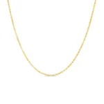 Solid 14k Yellow Gold Ball Bead Bar Chain Necklace 1.2mm