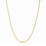 14k Yellow Gold Franco Chain Necklace 2.1mm