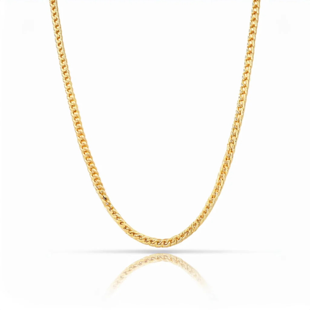 14k Yellow Gold Franco Chain Necklace 3.25mm