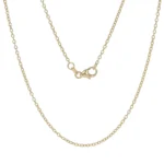 14k Yellow Gold Rolo Cable Chain Necklace 1.7mm