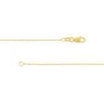 18k Yellow Gold Ball Bead Chain Necklace 2mm