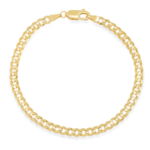 14k Curb Cuban Bracelet Yellow Gold 2.5mm