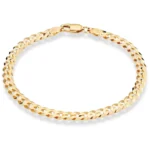 14k Curb Cuban Bracelet Yellow Gold 3.5mm