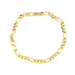 14k Yellow Gold Figaro Bracelet 4.5mm