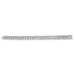 14k White Gold White Diamond Curb Cuban Bracelet 8.50 ctw 8" SI 1