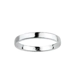 925 Sterling Silver Flat Band Ring 2.5mm Solid Polished