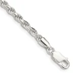 Silver Rope Bracelet Italian Link 3mm