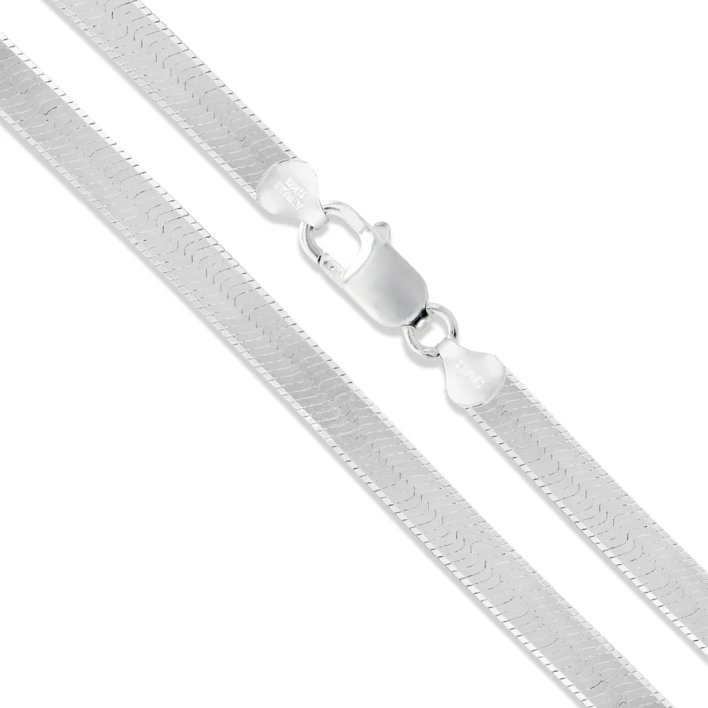 Silver Herringbone Necklace Chain 1.8mm